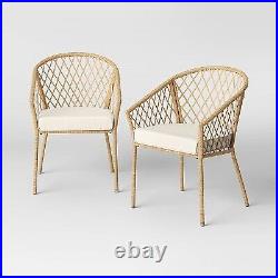 Exmore 2pk Barrel Patio Dining Chairs Threshold