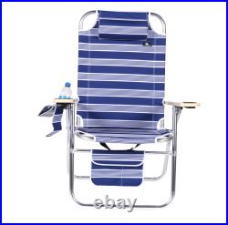 Extra Large Heavy Duty Beach Chair 17 inches Seat Height, 300 lb Load Capacity