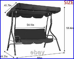 FDW Canopy Backyard Outdoor Swing Chair Removable Cushion Adjustable