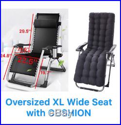 FOUR SEASONS With CUSHION OVERSIZED XL Extra Wide Seat (22.5) Zero Gravity Chair
