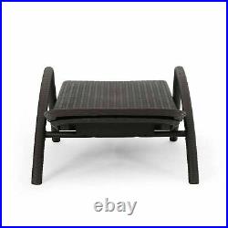 Farirra Outdoor Faux Wicker Chaise Lounges (Set of 2)