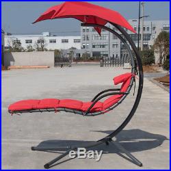 Finether Hanging Chaise Lounge Chair Outdoor Indoor Beach Hammock Chair Swing US