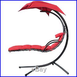 Finether Hanging Chaise Lounge Chair Outdoor Indoor Beach Hammock Chair Swing US