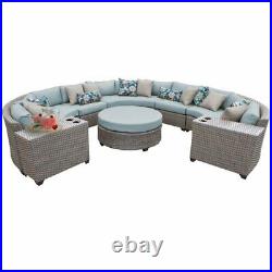 Florence 8 Piece Outdoor Wicker Patio Furniture Set 08b in Spa