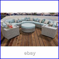 Florence 8 Piece Outdoor Wicker Patio Furniture Set 08b in Spa