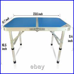 Folding Table Portable Outdoor Picnic Party Dining Camp Tables Height Adjustable