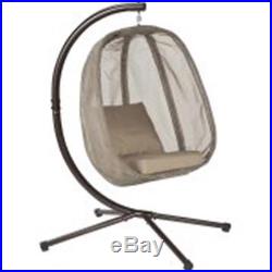 Front Porch Swing Chair Durable Hanging Egg Chair With Cushion Patio Furniture