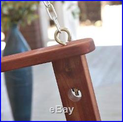 Front Porch Swing Springs Hanging Chains Hooks 60 Inch Slat Design Veranda Seat
