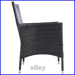 GOPLUS 2PC Chairs Outdoor Patio Rattan Wicker Dining Arm Seat With Cushions