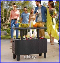 Garden Bar Cooler Large Drinks Storage BBQ Party Table Beer Ice Bottles Patio