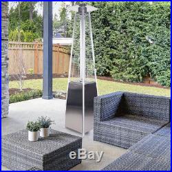 Garden Radiance GRP3500SS Dancing Flames Stainless Steel Pyramid Patio Heater