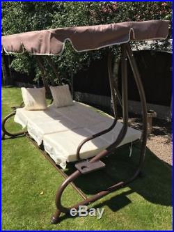 Gardman Somerset 3 Seater Swinging Hammock Bed Heavy Duty Garden Bench Patio