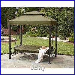 Gazebo Outdoor 3 Person Daybed Garden Patio Canopy Swing Porch Furniture Lawn
