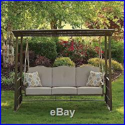 Gazebo Swing Patio Outdoor Canopy Person 3 Porch Hammock Garden Furniture Daybed