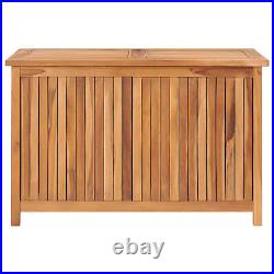 Gecheer Patio Storage Box 35.4 x 19.7 x 22.8 Solid Teak Wood, Patio Deck T9N1