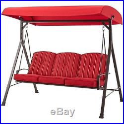 Glider Hammock Patio Furniture Backyard Porch 3 Person Canopy Swing Seat Hanging