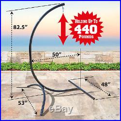 Hammock C-Frame Stand Steel Swing Holder for Hanging Chair