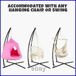 Hammock C Stand Solid Steel Construction For Hanging Air Porch Swing Chair US