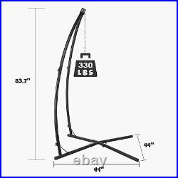 Hammock C Stand Solid Steel Construction For Hanging Air Porch Swing Chair US