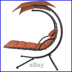 Hammock Chair Hanging Chaise Lounger Arc Stand Air Porch Swing Outdoor Canopy