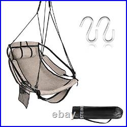 Hammock Chair With Foot Rest S Hooks Sky Chair With Metal Bar Pillow 2 Psc Hangi