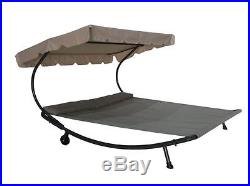 Hammock With Stand 2 Person Chaise Lounge Patio Furniture Sling Outdoor Canopy