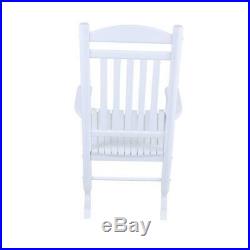 Hampton Bay Outdoor Rocking Chair Contoured Seat Polyurethane Finish Wood White