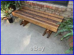 Handmade Southern Style Coffee Table, Patio Furniture, Bench, Outdoor Furniture