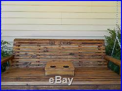 Handmade Wood Porch Swing Patio Swing Patio Furniture Bench Outdoor Furniture
