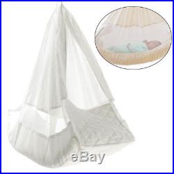 Hanging Baby Indoor Hammock Portable Child Cradle Chair Swing Outdoor Bed White