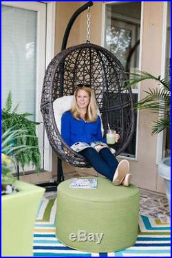 Hanging Chair for Indoor Outdoor Patio Room Basket with Stand Adult Teens Wicker