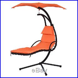 Hanging Chaise Lounge Chair Arc Stand Air Porch Swing Hammock Chair Canopy New