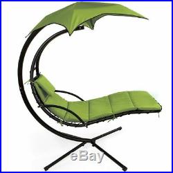 Hanging Chaise Lounge Chair Hammock Swing Patio Outdoor Beach Yard Garden Canopy