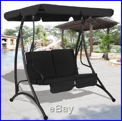 Hanging Chaise Lounger Chair Arc Stand Air Swing Porch Hammock Chair Canopy