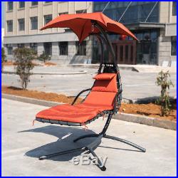 Hanging Chaise Lounger Chair Swing Hammock Stand Air Porch Chai for Yard Garden