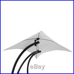 Hanging Chaise Lounger Swing Chair Arc Stand Hammock Air Porch Outdoor Canopy