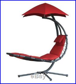 Hanging Dream Chair Lounger with Umbrella Shade
