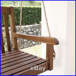 Hanging Porch Swing Outdoor Tray Natural Furniture Garden Chair Patio Bench Wood