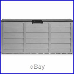 Heavy Duty Large Deck Box Outdoor Patio Storage Cabinet Organizer Bin with Wheel