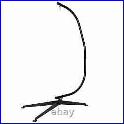 Heavy Duty Steel Hammock C Stand Solid Frame Stand for Porch Swing Hammock Chair