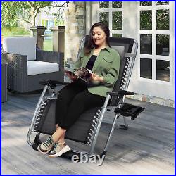 Heavy Duty Zero Gravity Chair, Lawn Recliner, Reclining Patio Lounger Chair