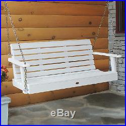 Highwood USA AD-PORW2-WHE Weatherly 5-ft Wide Porch Swing