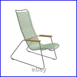 Houe CLICK Outdoor Lounge 35.4 x 37.6-Inch Chair with Armrests (Dusty Green)