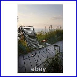 Houe CLICK Outdoor Lounge Chairs with Bamboo Armrests (Olive)