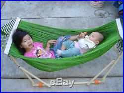 Indoor/outdoor kid's Hammock Swing Bed with Heavy Duty Adjustable Metal frame