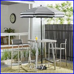 Italian Bistro 6-foot Acrylic Striped Patio Umbrella