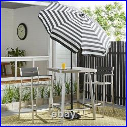 Italian Bistro 6-foot Acrylic Striped Patio Umbrella