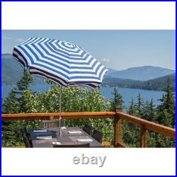 Italian Bistro 6-foot Acrylic Striped Patio Umbrella