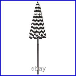 Italian Bistro 6-foot Acrylic Striped Patio Umbrella