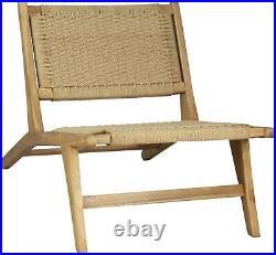 JONATHAN Y RLX1000A Parker Mid-Century Modern Woven Seagrass Wood Natural